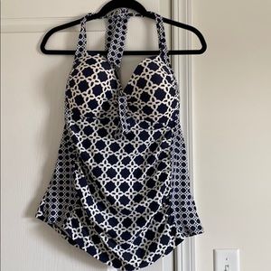 Bathing suit Tankini halter top and skirt